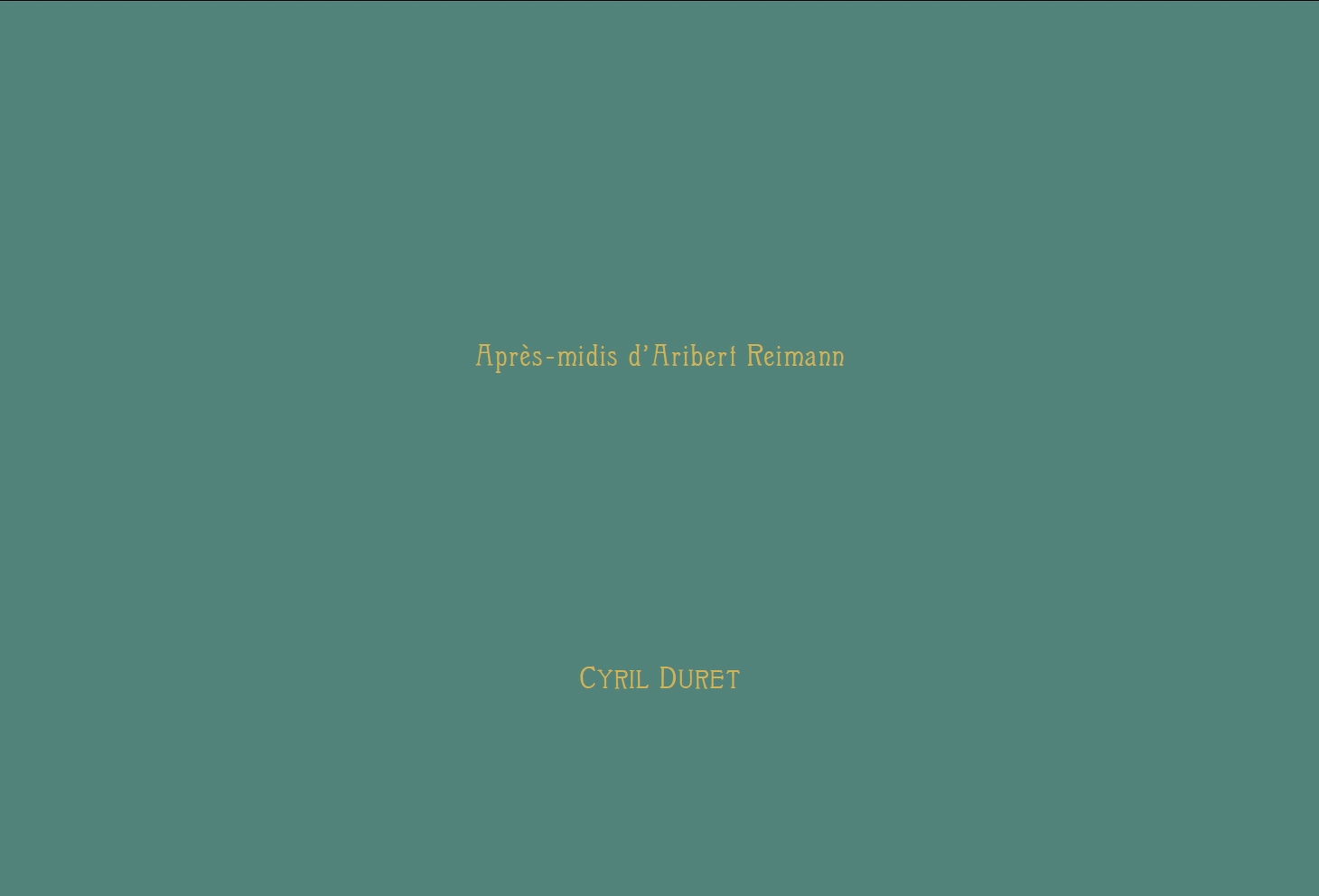 Après-midis d’Aribert Reimann