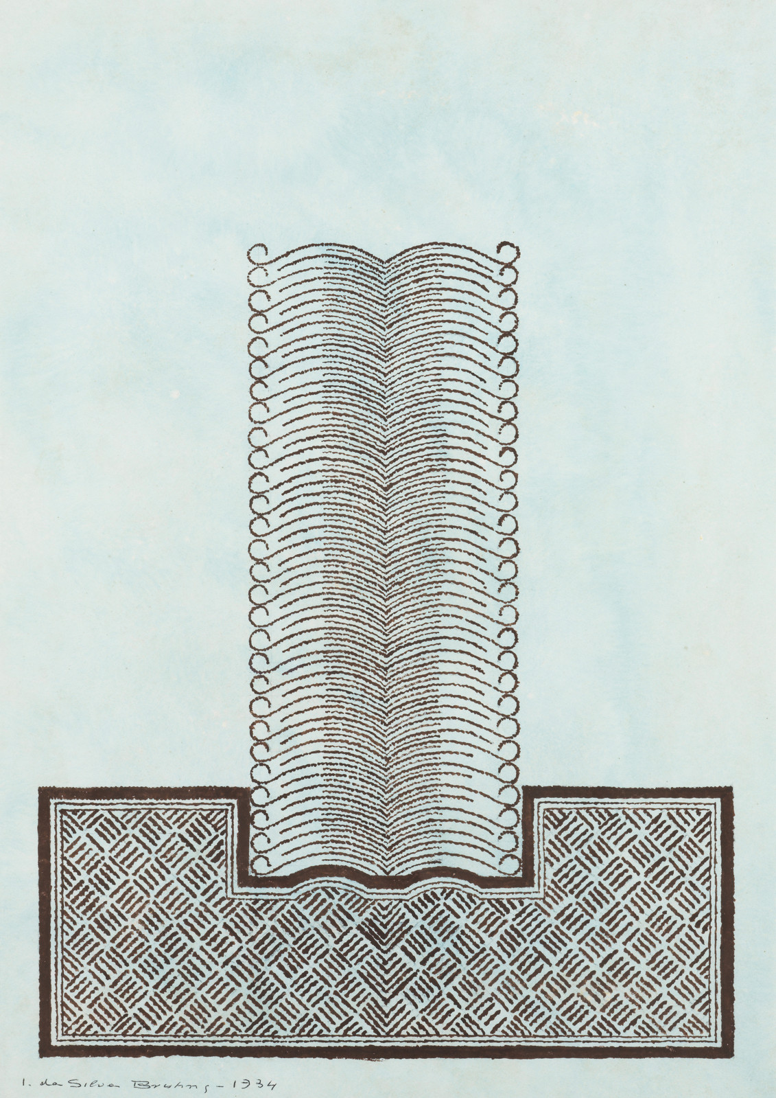 Sans titre (Etude pour un tapis)