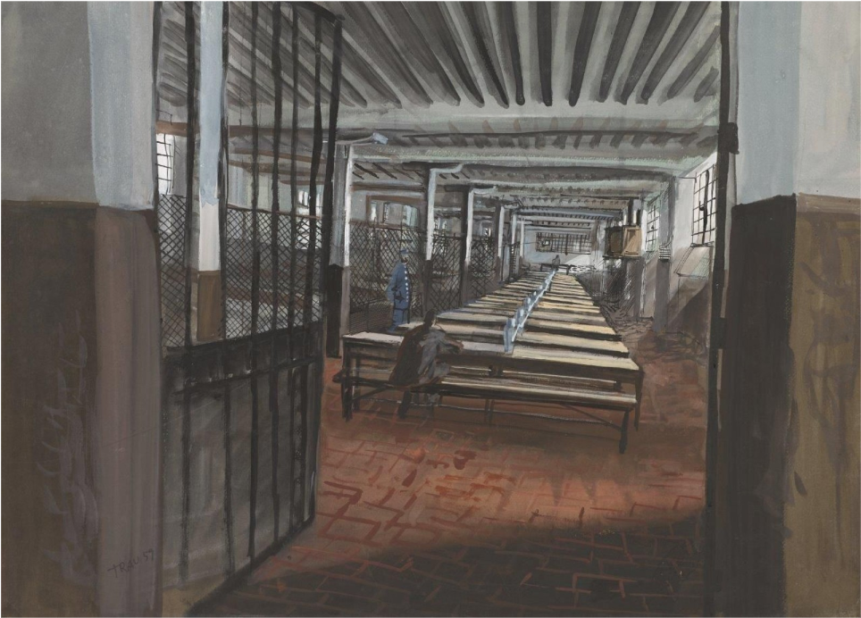 Sans titre (Projet de décor dans une prison)