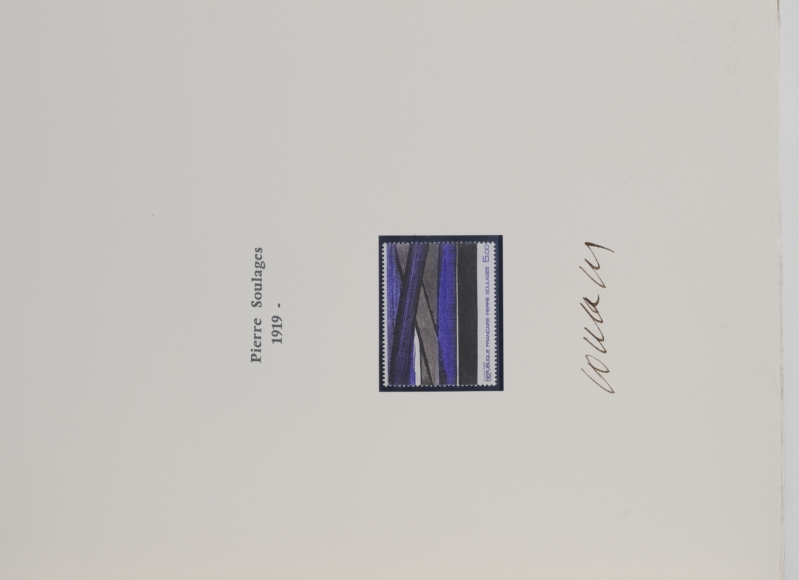 Amical souvenir - Pierre Soulages 